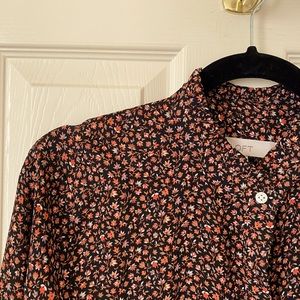 Ruffle collar button down/blouse